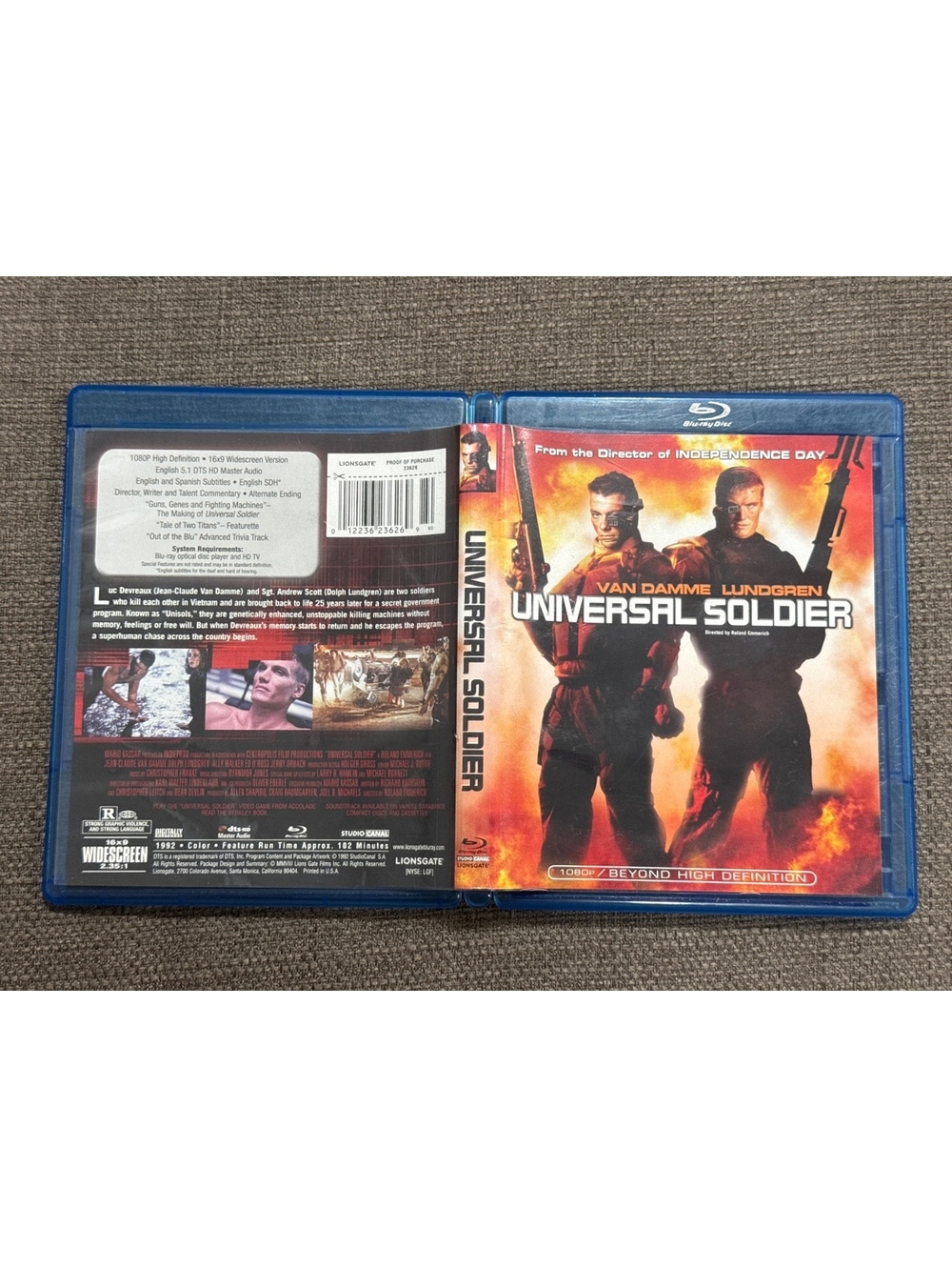 Universal Soldier (1992, Blu-ray)